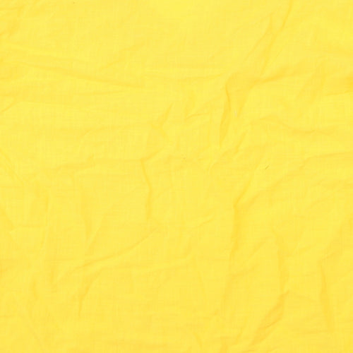 Emery Rose Womens Yellow Polyester Basic T-Shirt Size XL V-Neck