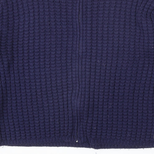 New Look Womens Blue Round Neck Acrylic Pullover Jumper Size 12