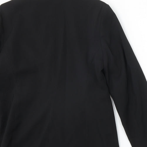 OPUS Womens Black Polyester Jacket Blazer Size 14