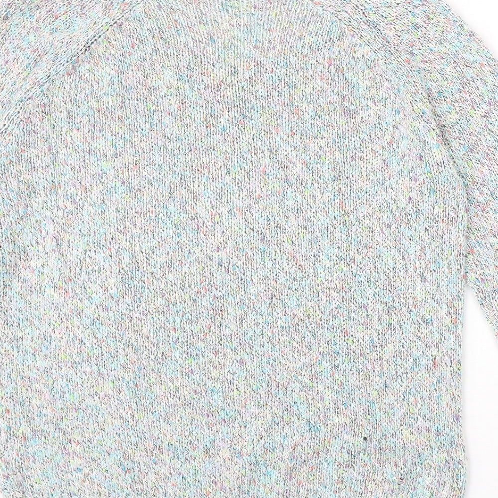 TU Womens Multicoloured Scoop Neck Cotton Pullover Jumper Size 18