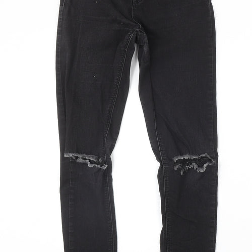 Insight Womens Black Cotton Skinny Jeans Size 8 Regular Zip