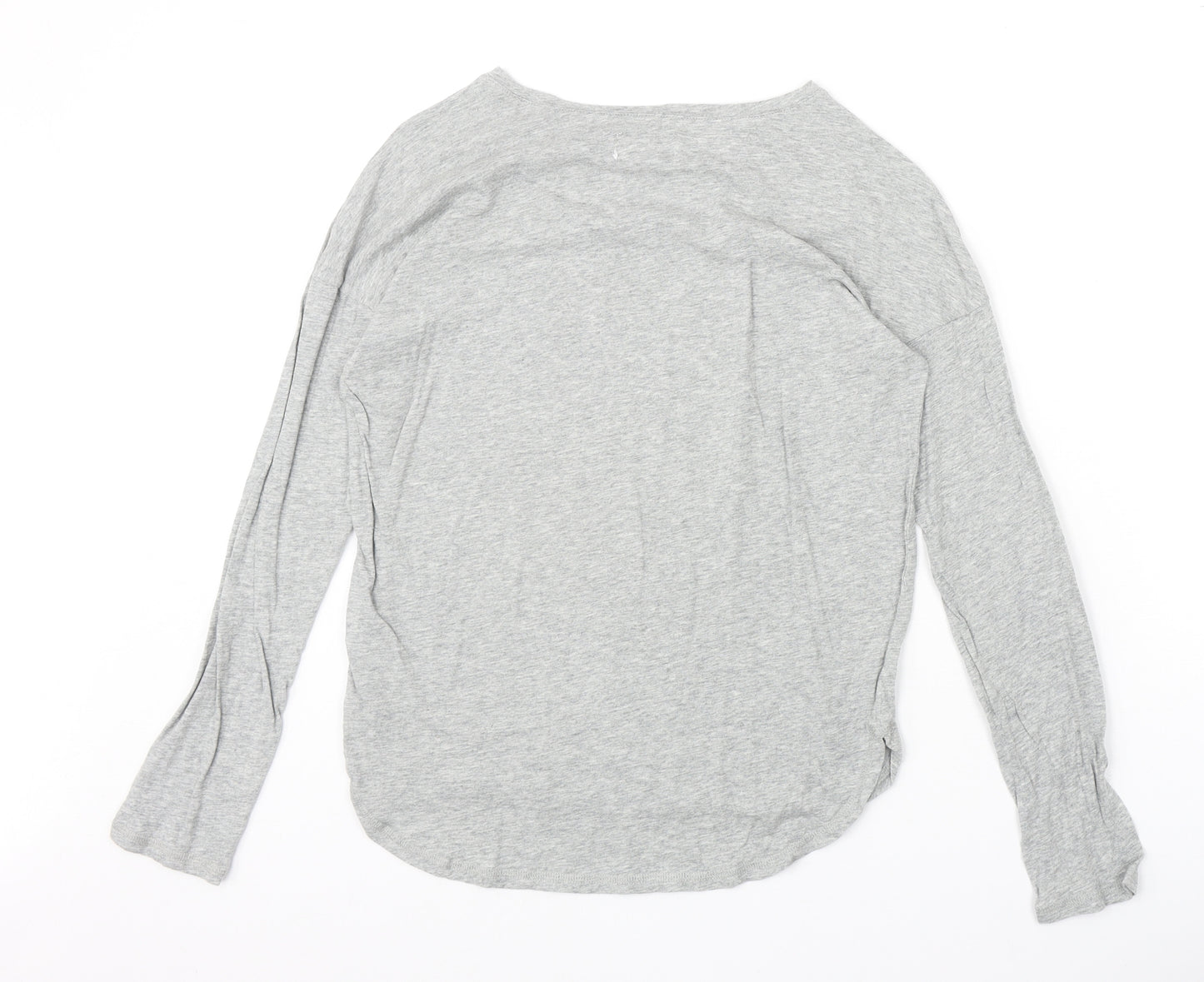 Gap Girls Grey 100% Cotton Basic T-Shirt Size 2XL Round Neck Pullover - Beauty & The Beast