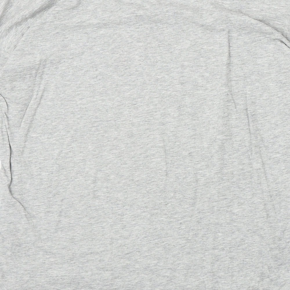 Gap Girls Grey 100% Cotton Basic T-Shirt Size 2XL Round Neck Pullover - Beauty & The Beast