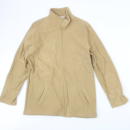 Marks and Spencer Womens Beige Jacket Size 14 Zip