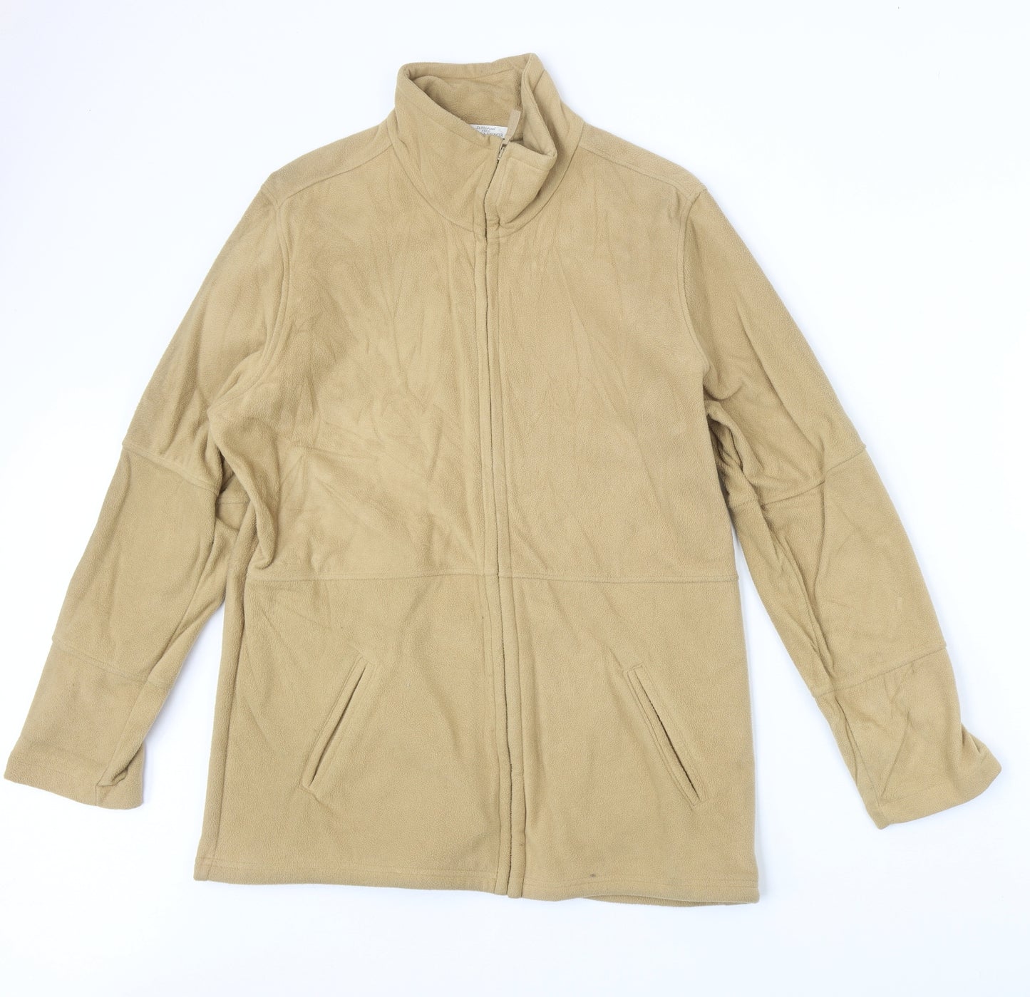 Marks and Spencer Womens Beige Jacket Size 14 Zip