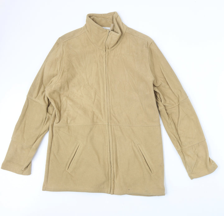 Marks and Spencer Womens Beige Jacket Size 14 Zip