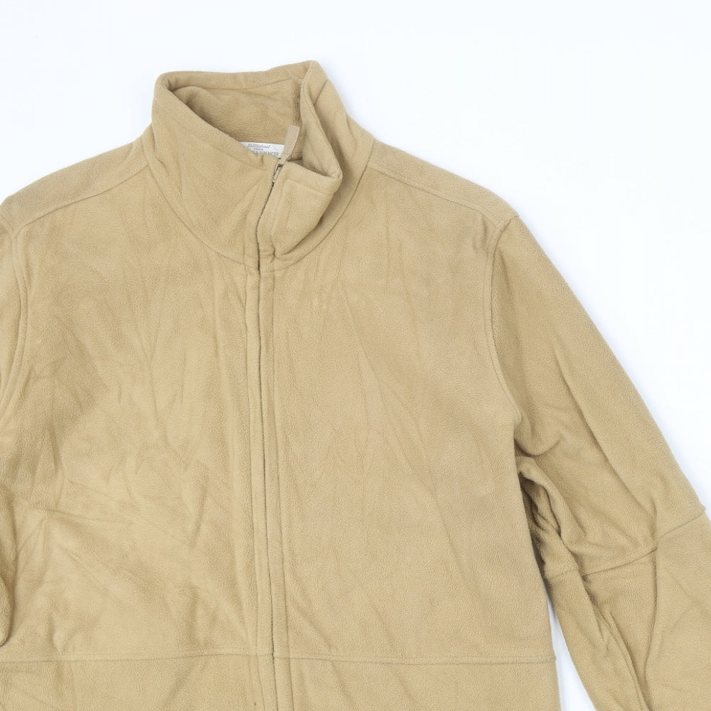 Marks and Spencer Womens Beige Jacket Size 14 Zip