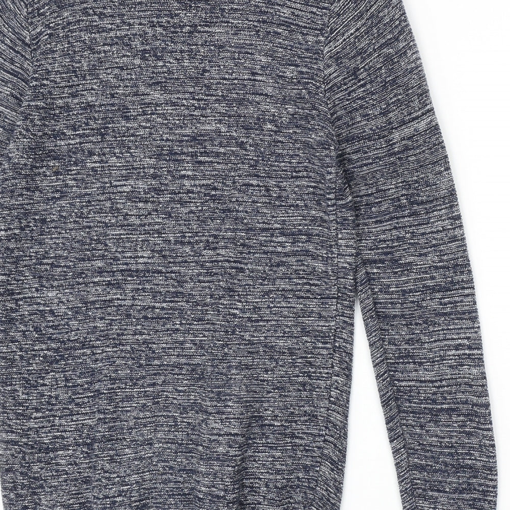 NEXT Mens Blue Round Neck Cotton Pullover Jumper Size S Long Sleeve