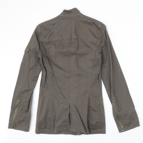 Warehouse Womens Brown Jacket Size 8 Zip