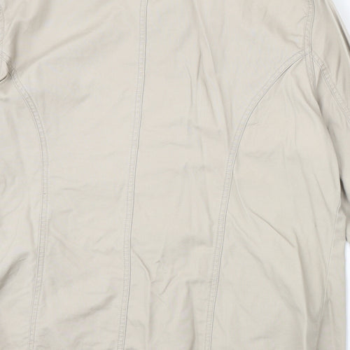 Reflections Womens Beige Jacket Size XL Zip - Feather