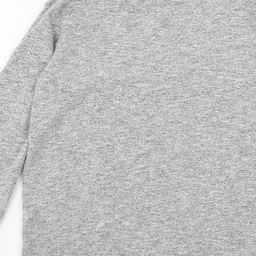 Atmoshere Womens Grey Round Neck Polyester Pullover Jumper Size 10