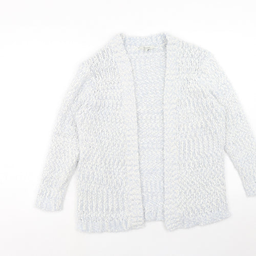 Peacocks Womens Blue V-Neck Polyester Cardigan Jumper Size S