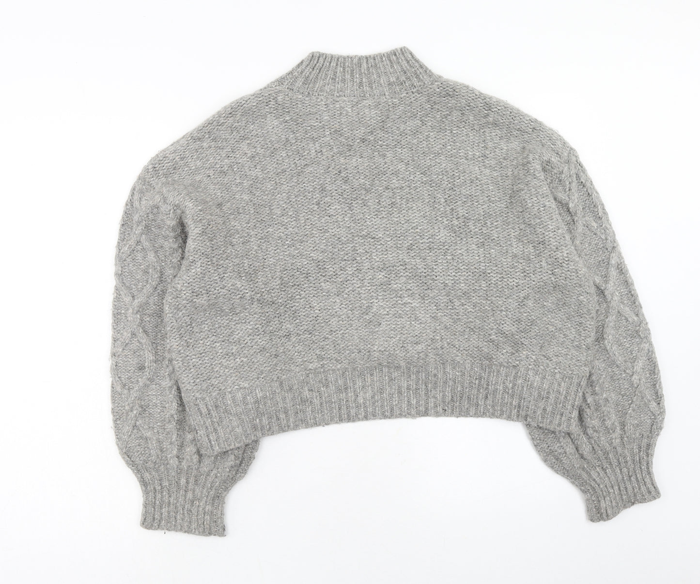 Primark Womens Grey Round Neck Acrylic Pullover Jumper Size XL - Size 18/20
