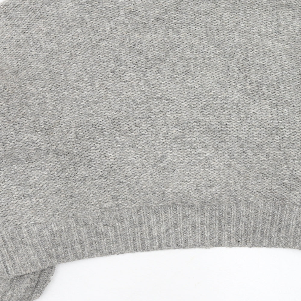 Primark Womens Grey Round Neck Acrylic Pullover Jumper Size XL - Size 18/20