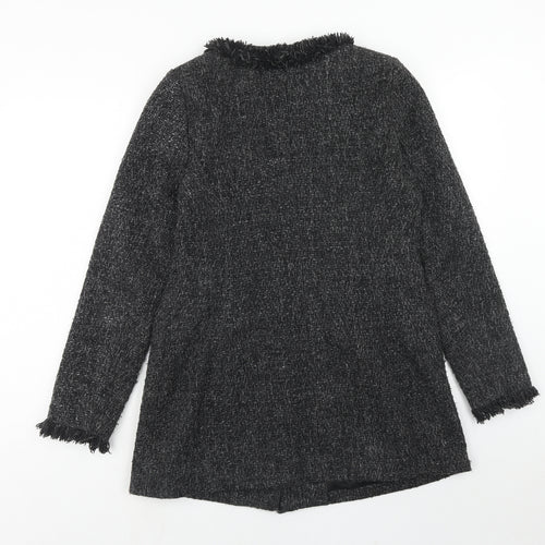 Gharani Strok Womens Grey Jacket Coat Size 12 Button