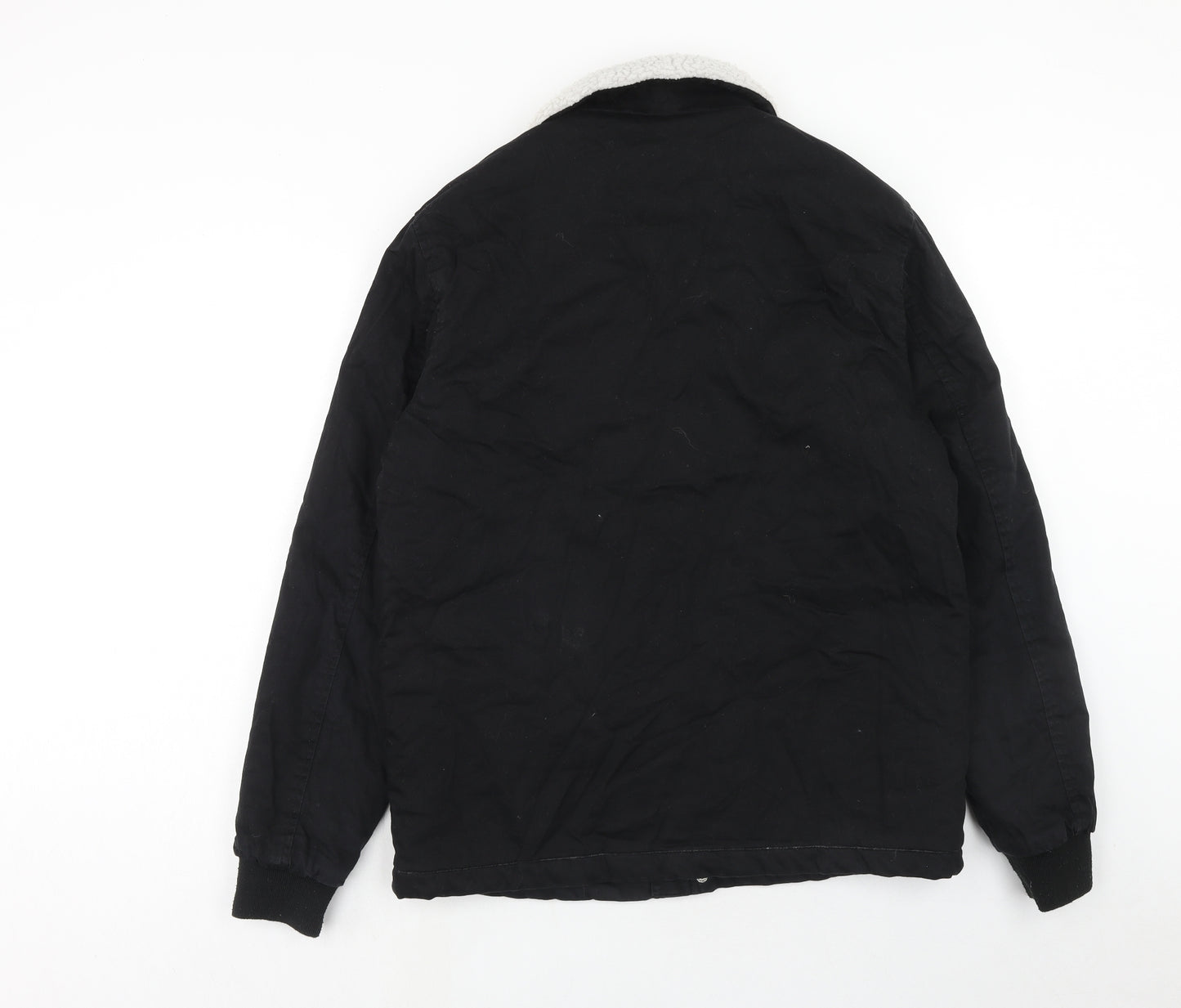 River Island Mens Black Jacket Size M Zip