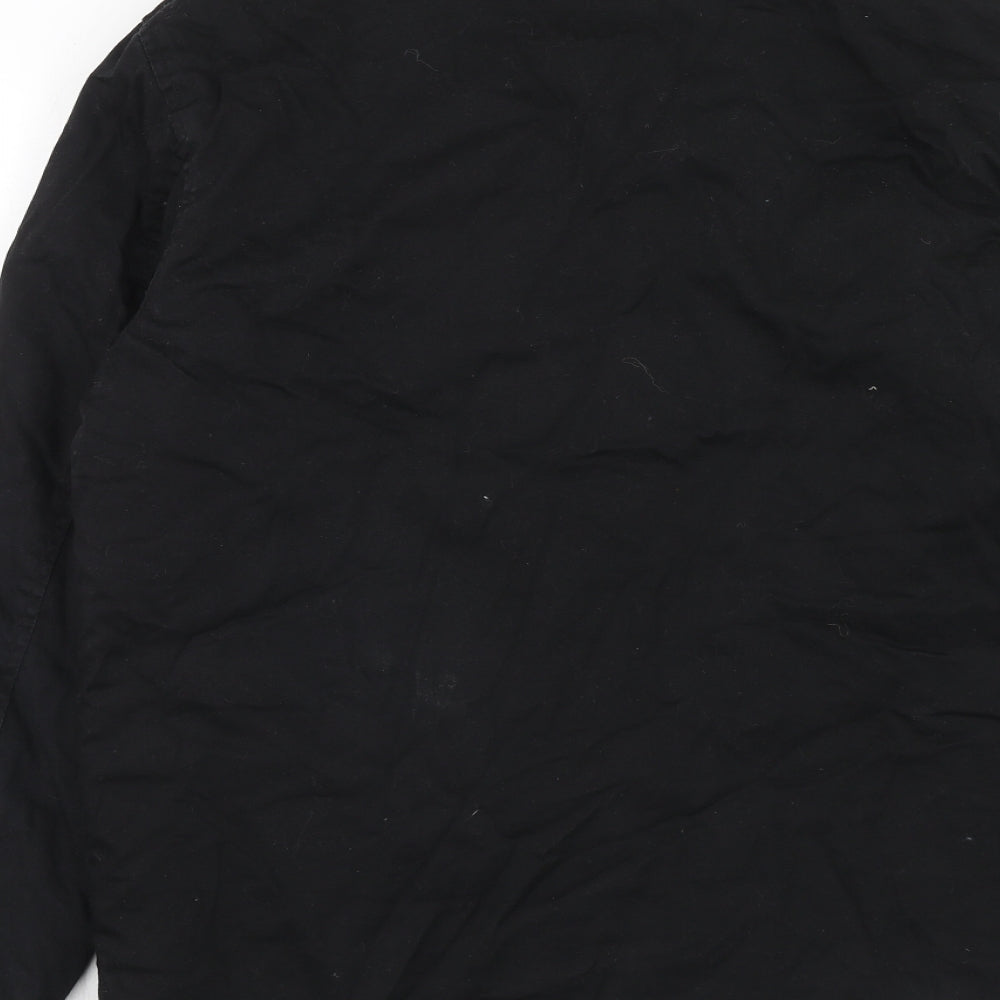 River Island Mens Black Jacket Size M Zip