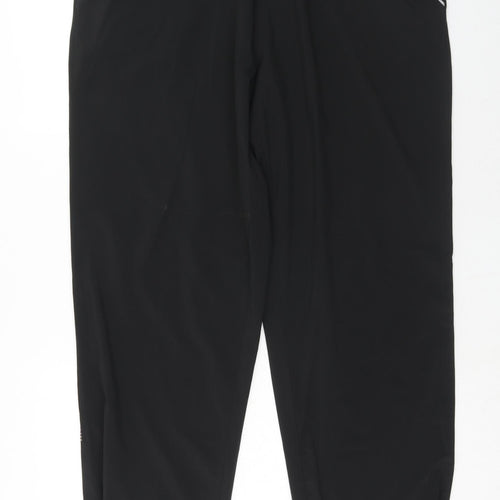 H&M Womens Black Polyester Trousers Size L Regular