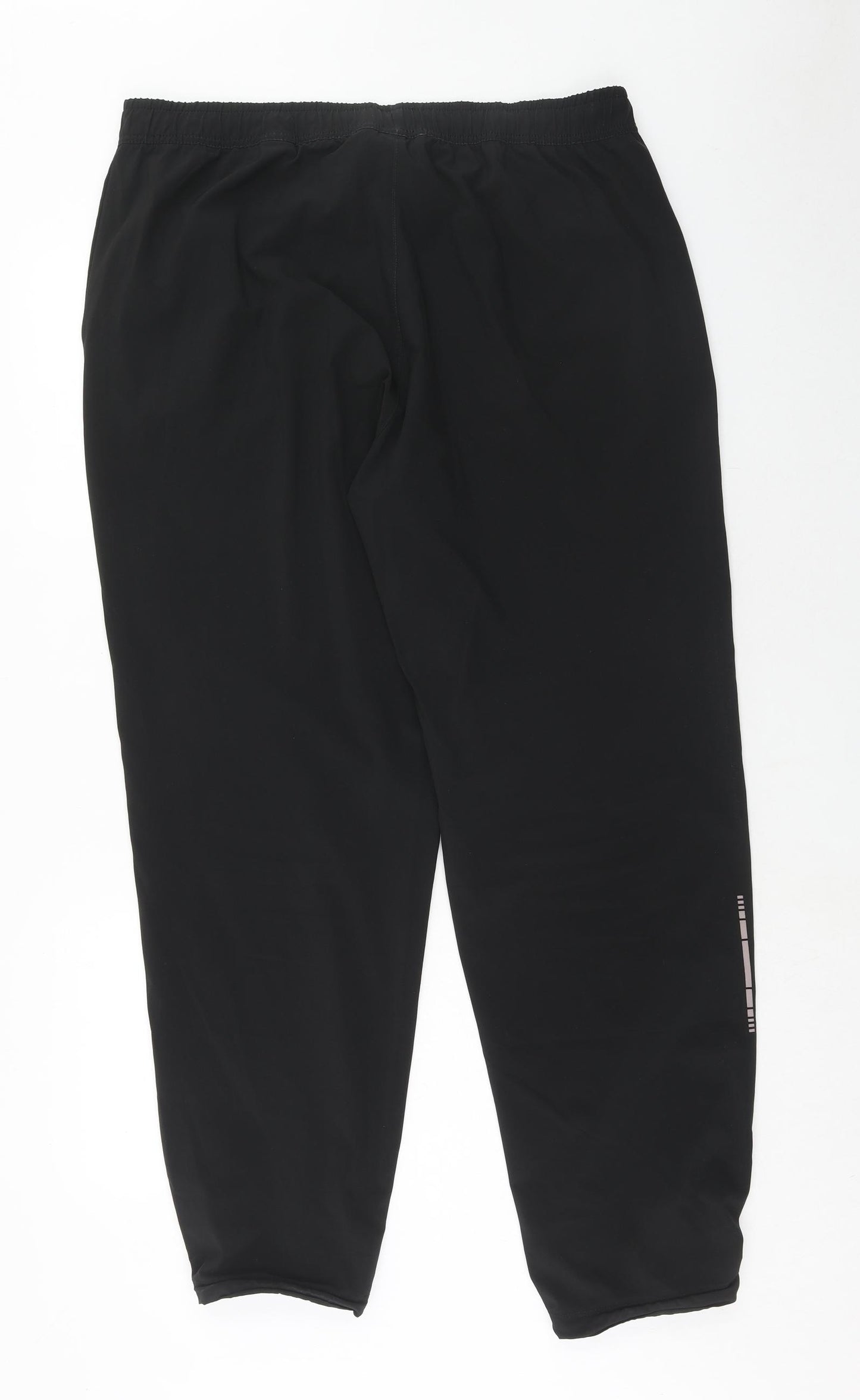 H&M Womens Black Polyester Trousers Size L Regular