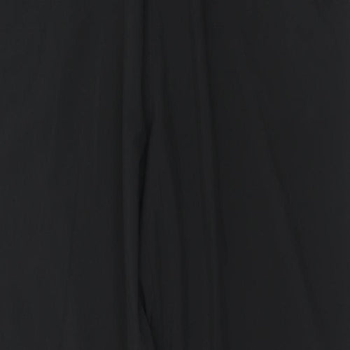 H&M Womens Black Polyester Trousers Size L Regular