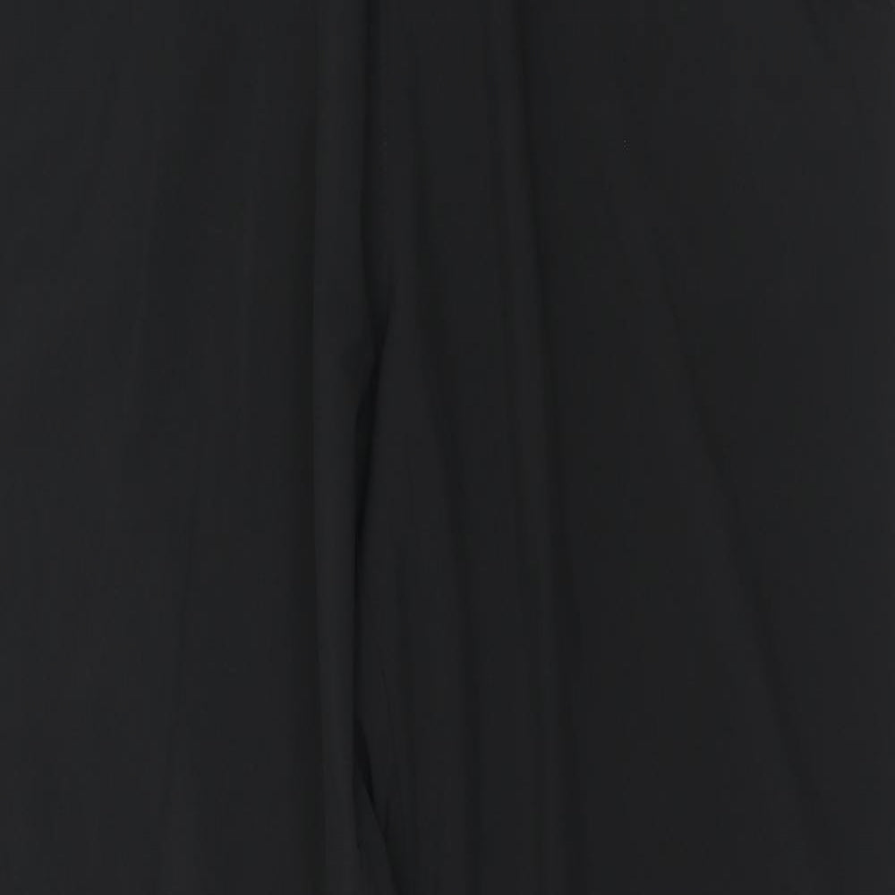 H&M Womens Black Polyester Trousers Size L Regular