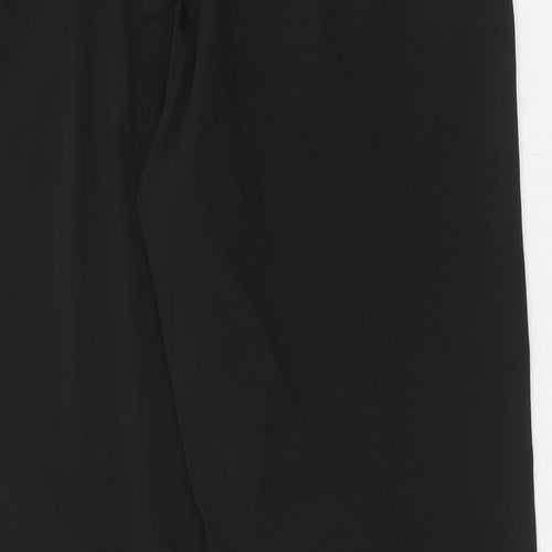 H&M Womens Black Polyester Trousers Size L Regular