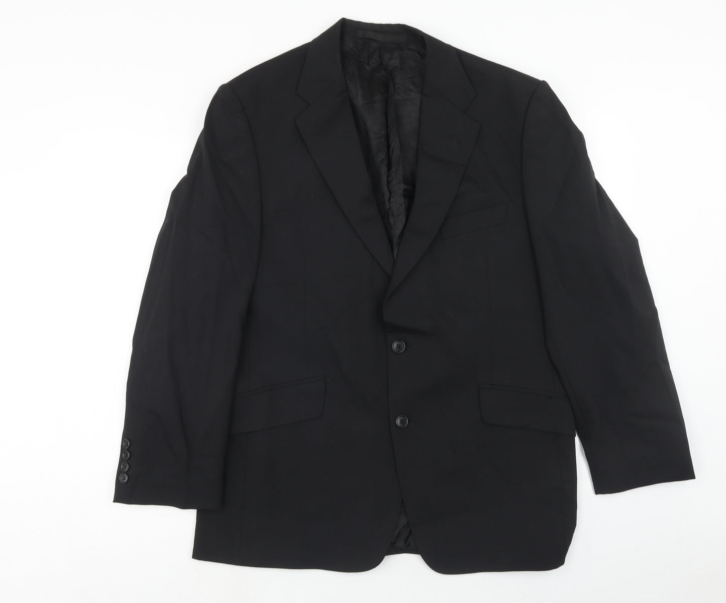 Autograph Mens Black Polyester Jacket Suit Jacket Size 42 Regular