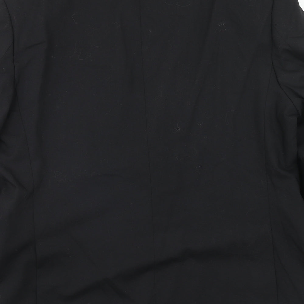 Autograph Mens Black Polyester Jacket Suit Jacket Size 42 Regular