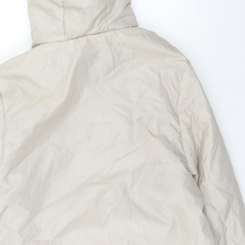 Anne De Lancay Womens Beige Jacket Size M Zip