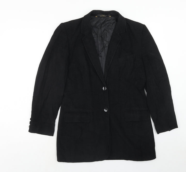 Marks and Spencer Womens Blue Viscose Jacket Suit Jacket Size 12