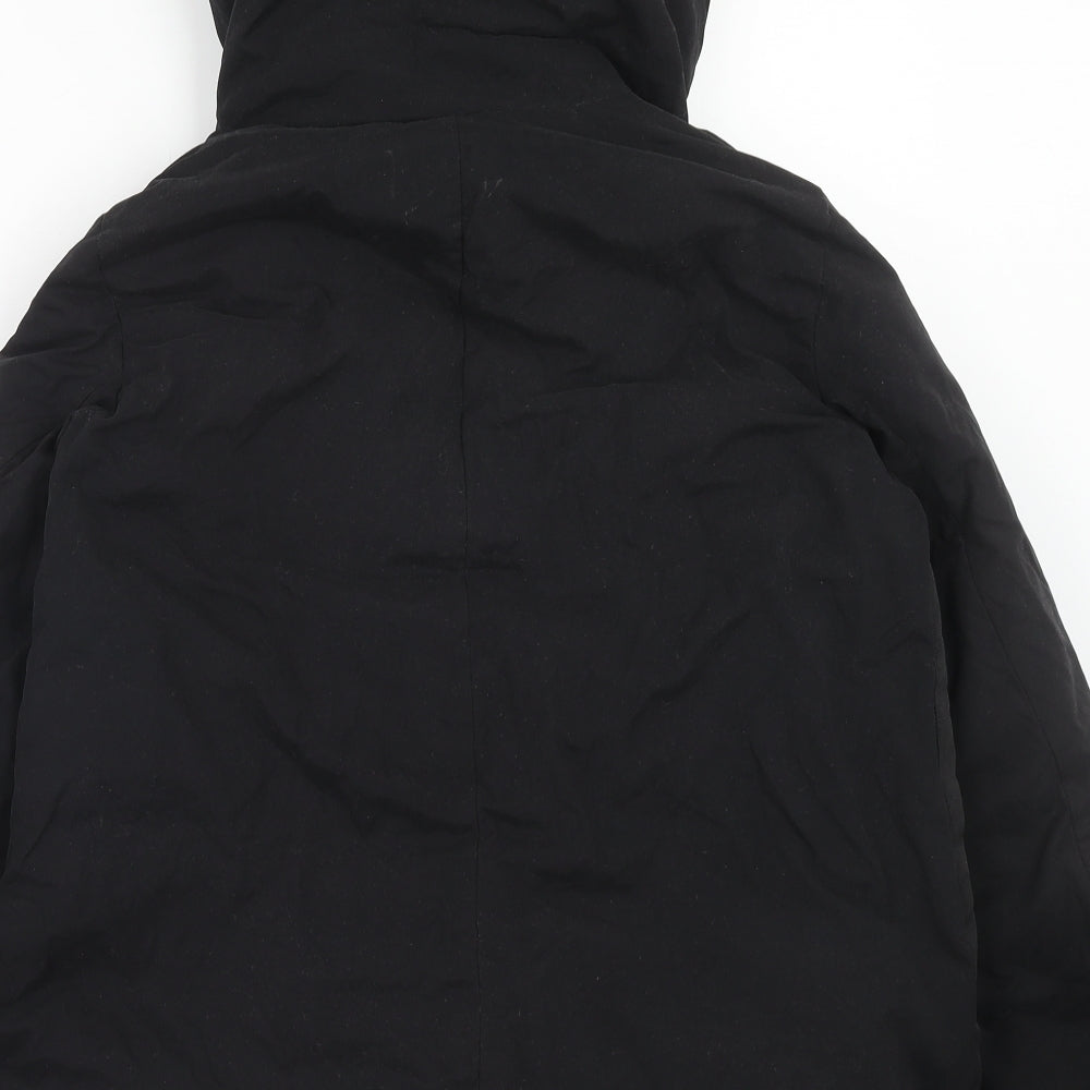 Zara Womens Black Puffer Jacket Jacket Size XS Zip