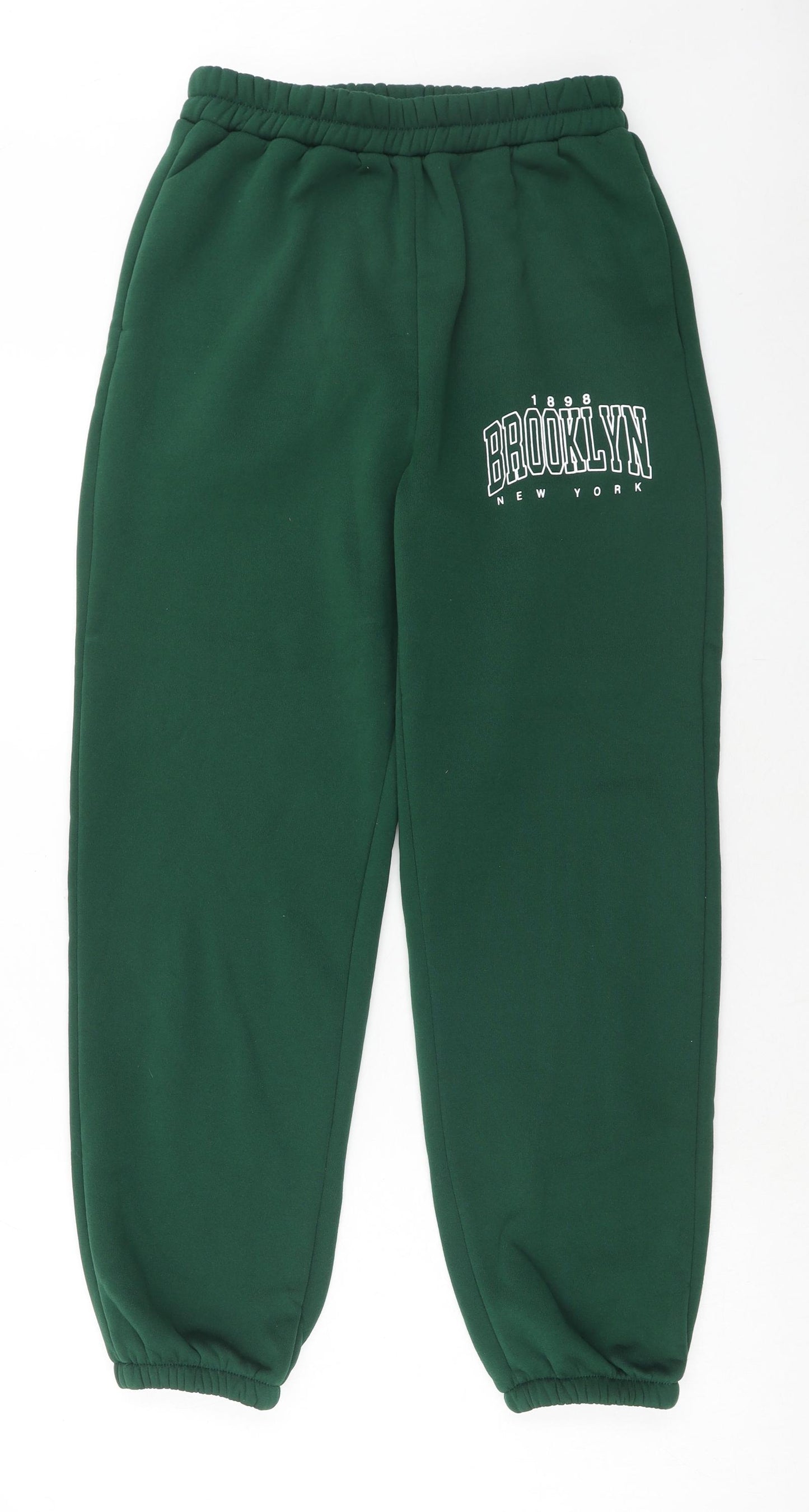 SheIn Womens Green Polyester Sweatpants Trousers Size M Regular - Brooklyn