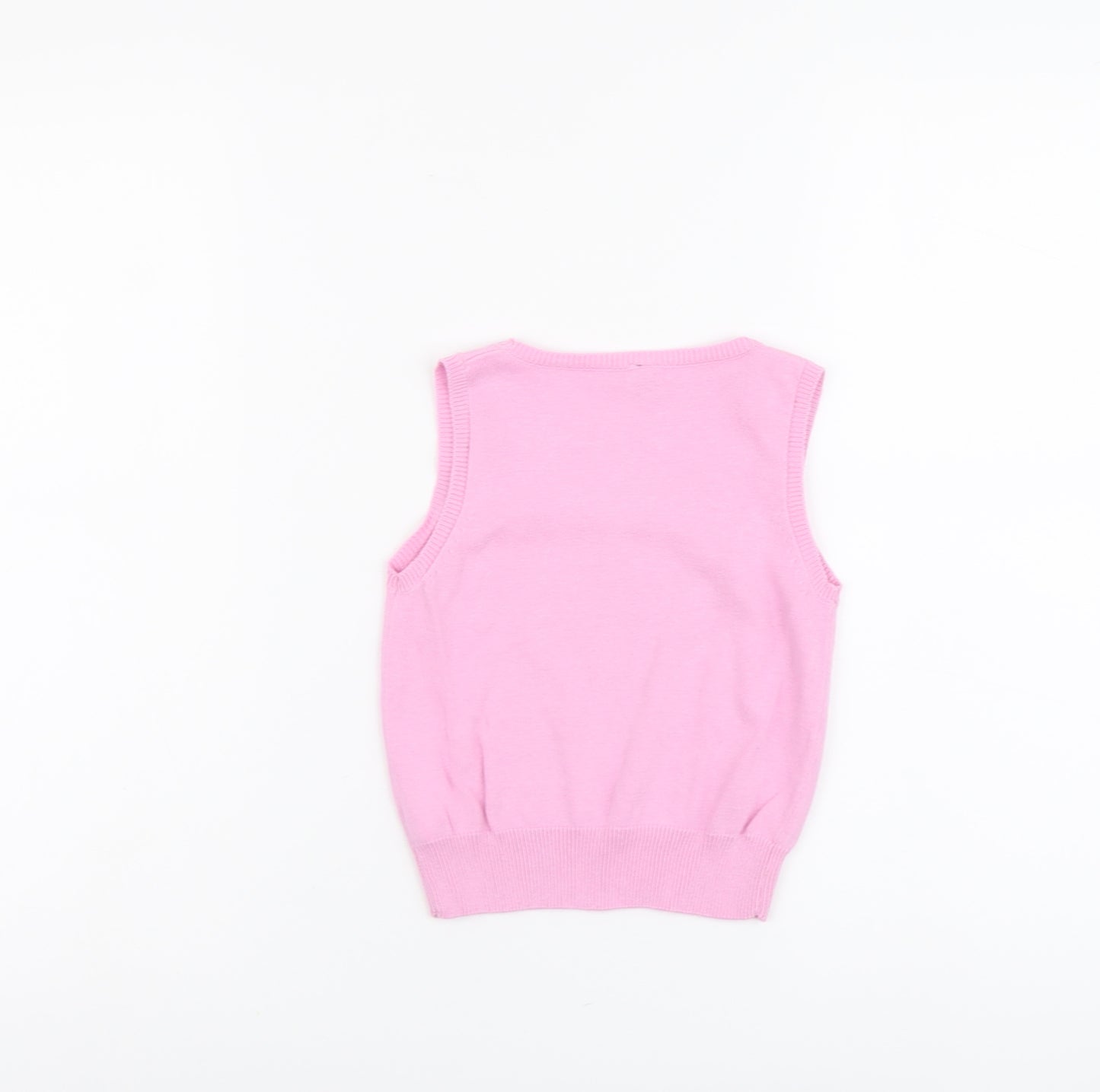 TU Girls Pink Cotton Pullover Tank Size 3-4 Years Round Neck Pullover