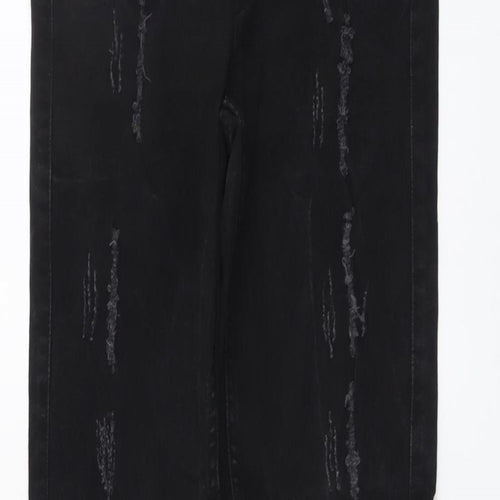 VERO MODA Womens Black Cotton Skinny Jeans Size 30 in L32 in Regular Button