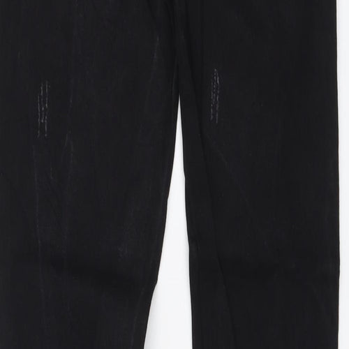 VERO MODA Womens Black Cotton Skinny Jeans Size 30 in L32 in Regular Button