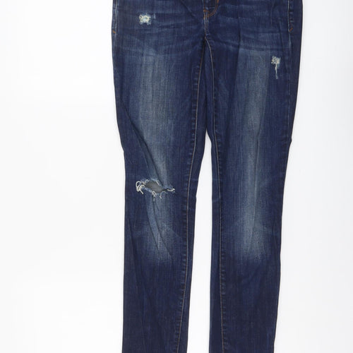 Gap Womens Blue Cotton Skinny Jeans Size 26 in L31 in Regular Button