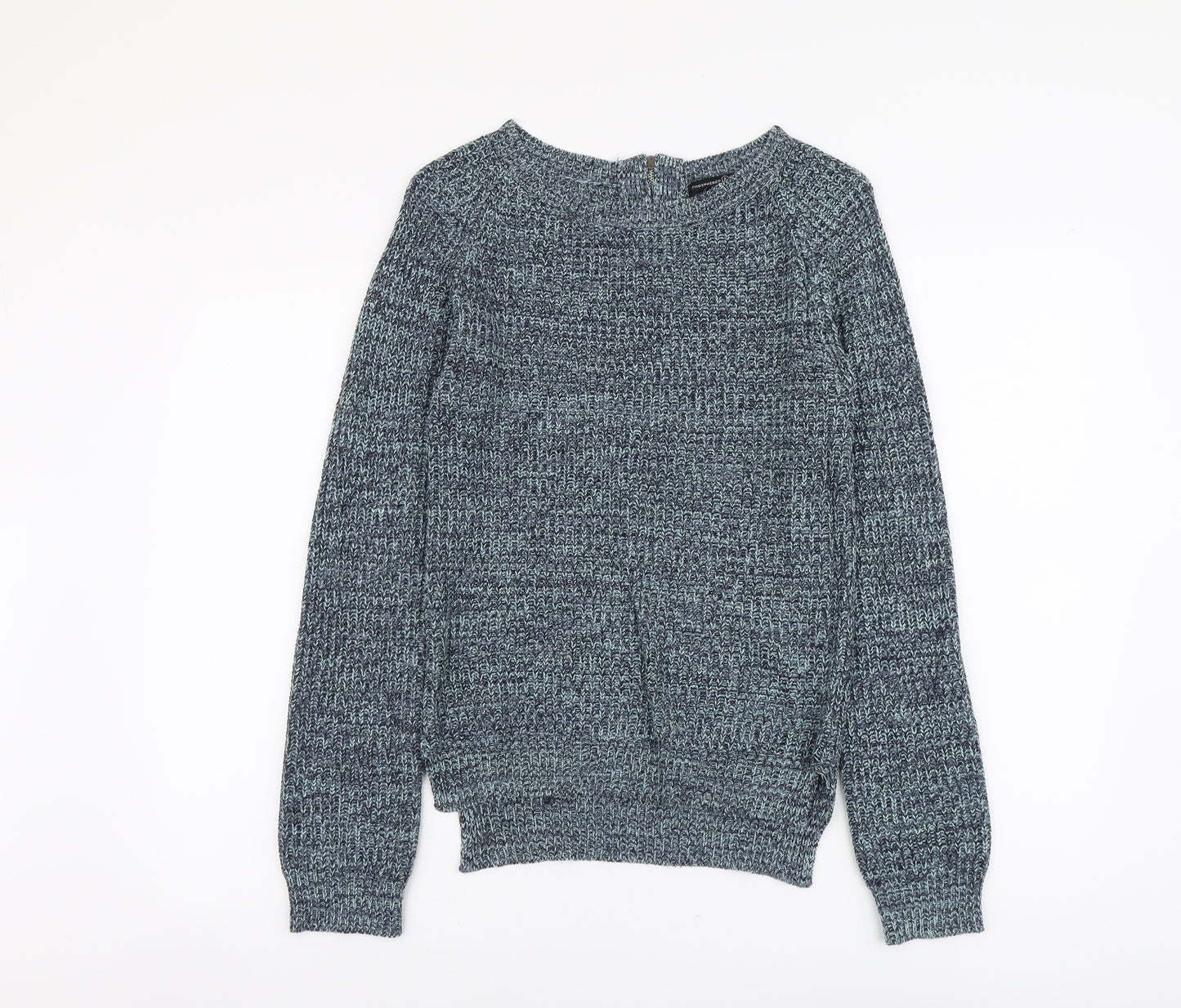 Atmosphere Womens Black Scoop Neck Acrylic Pullover Jumper Size 8