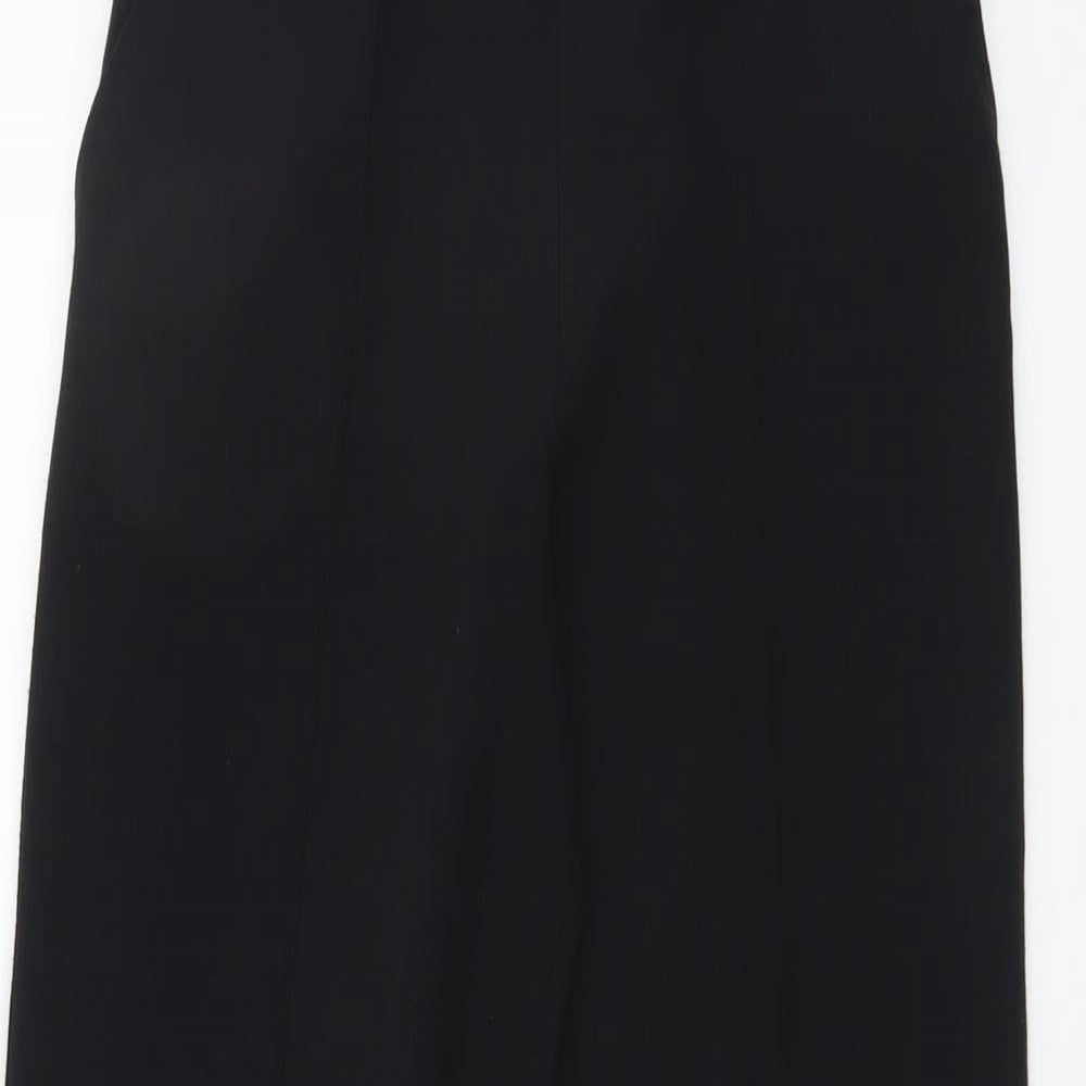 Damrat Womens Black Polyester Trousers Size 8 L26 in Regular