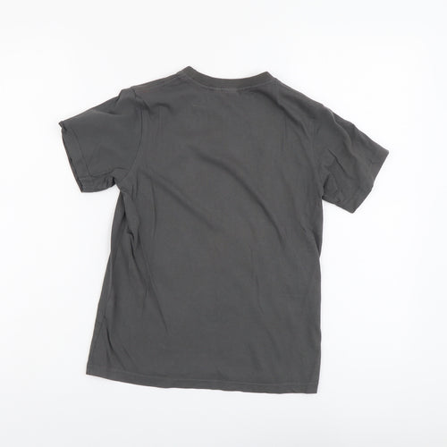 Angry Birds Boys Grey Cotton Basic T-Shirt Size 10 Years Round Neck Pullover - Angry Birds