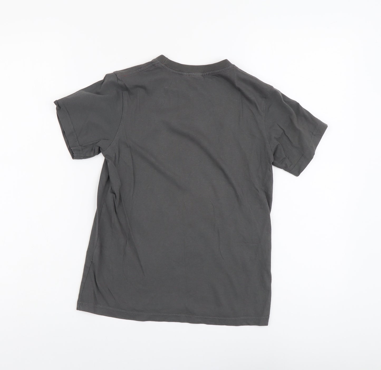 Angry Birds Boys Grey Cotton Basic T-Shirt Size 10 Years Round Neck Pullover - Angry Birds
