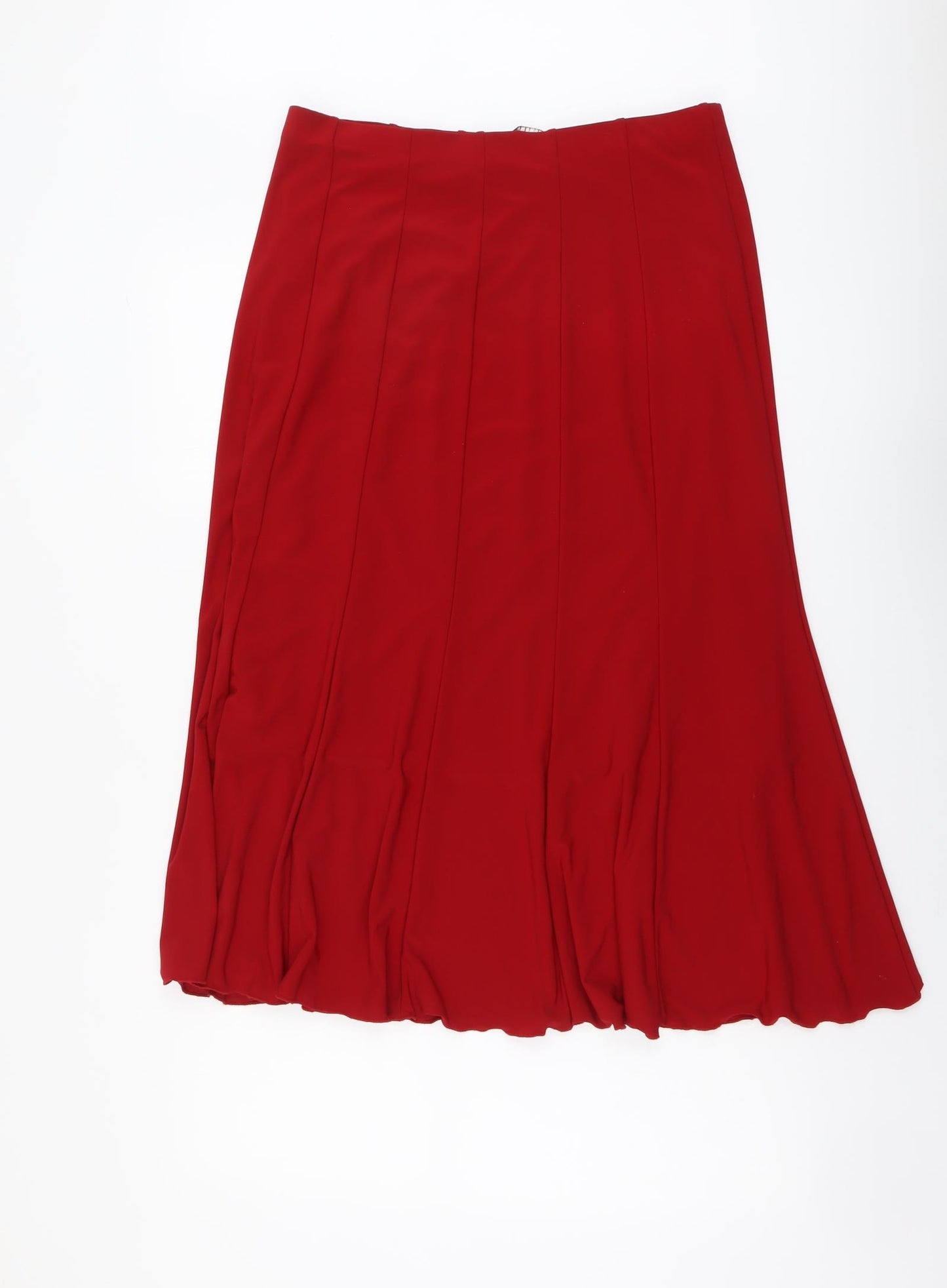 FOREVER 21 Womens Red Polyester Peasant Skirt Size L