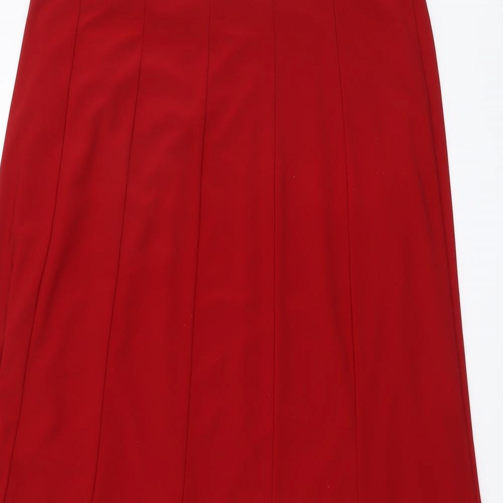 FOREVER 21 Womens Red Polyester Peasant Skirt Size L