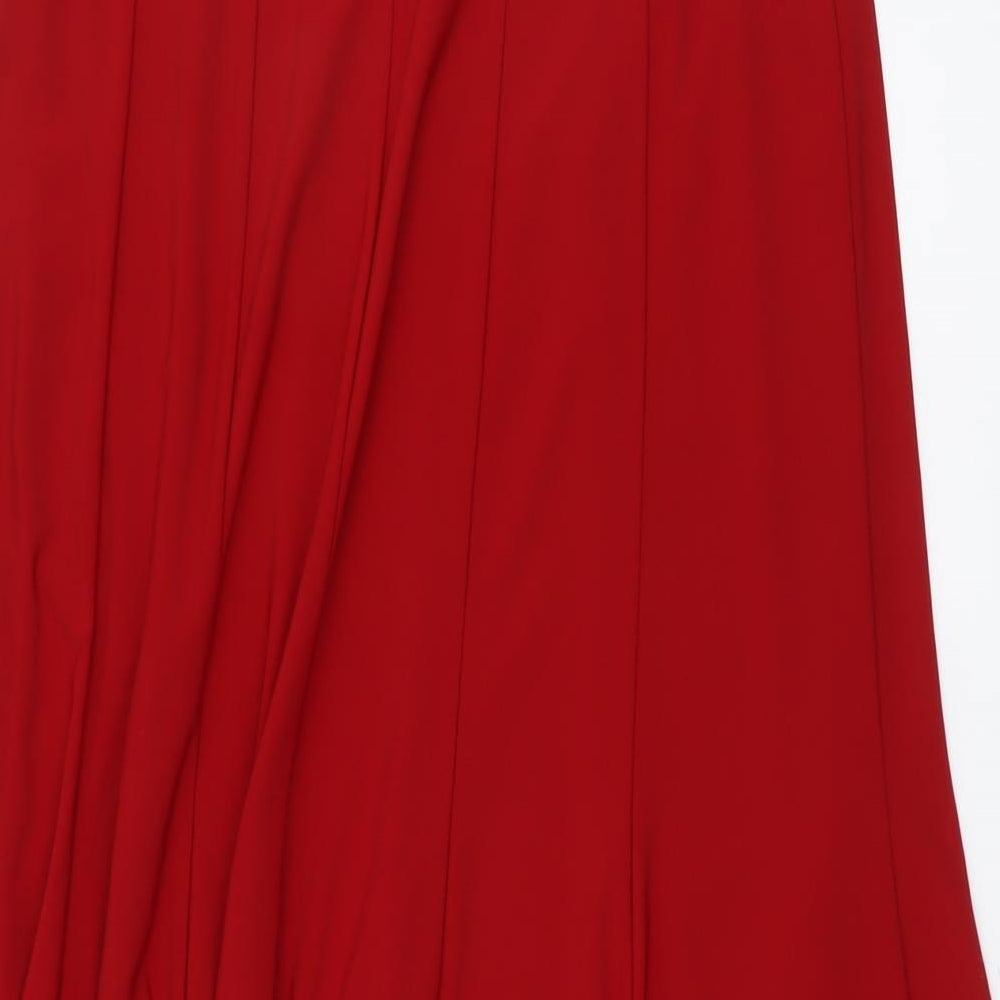 FOREVER 21 Womens Red Polyester Peasant Skirt Size L