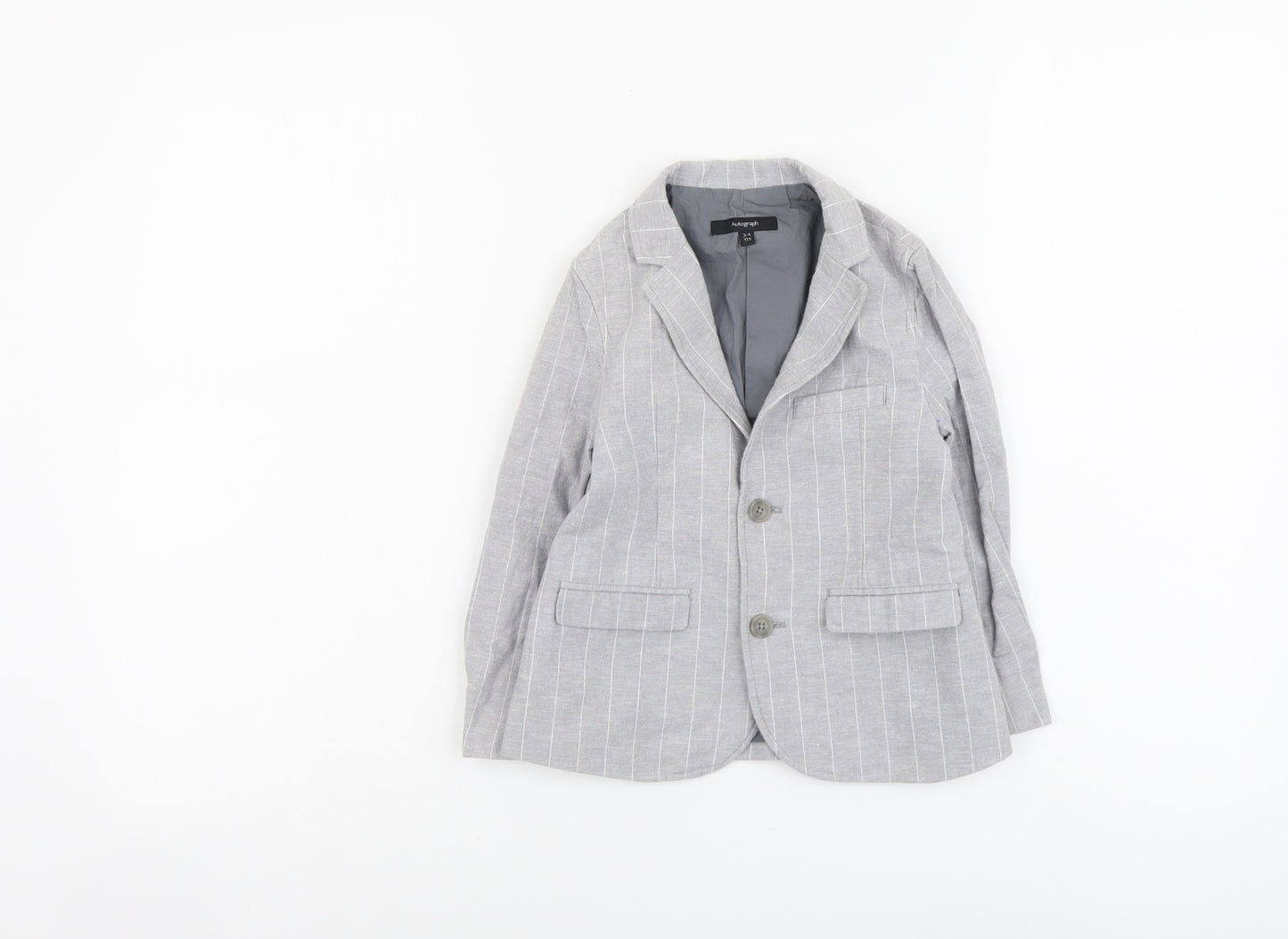 Autograph Boys Grey Jacket Blazer Size 3-4 Years Button