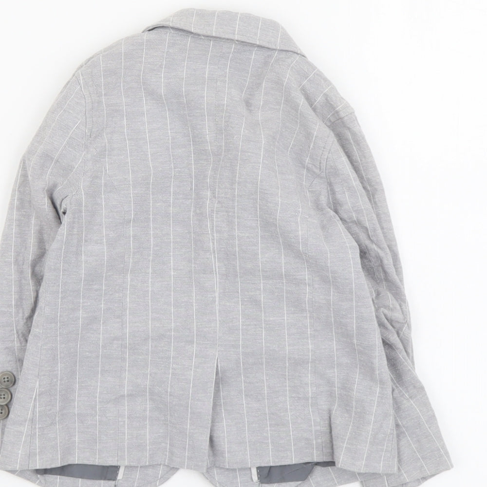 Autograph Boys Grey Jacket Blazer Size 3-4 Years Button