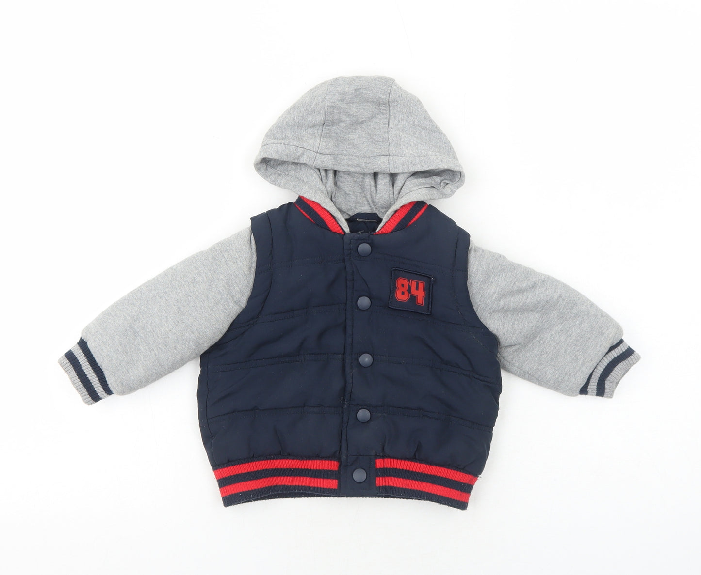 Marks and Spencer Boys Blue Jacket Size 18-24 Months Snap