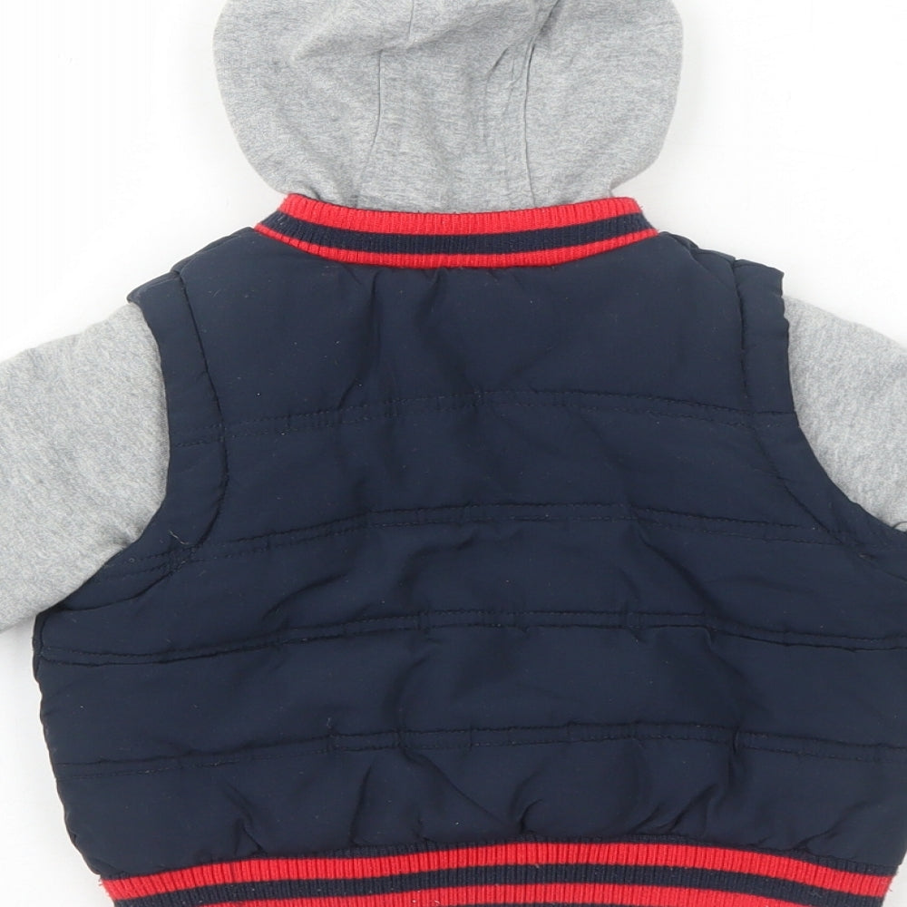 Marks and Spencer Boys Blue Jacket Size 18-24 Months Snap