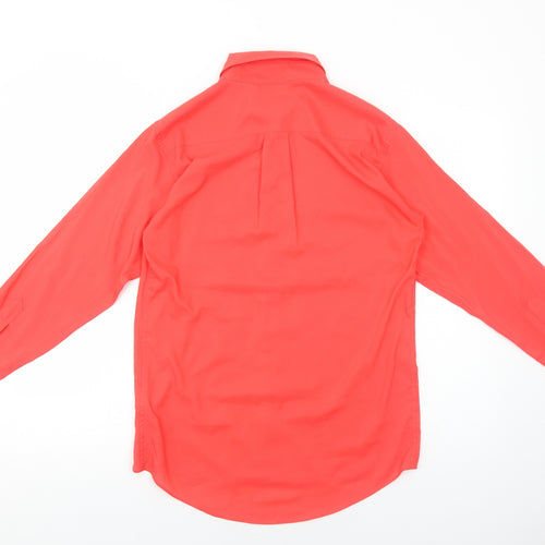Mary Portas Womens Red Polyester Basic Button-Up Size 8 Collared