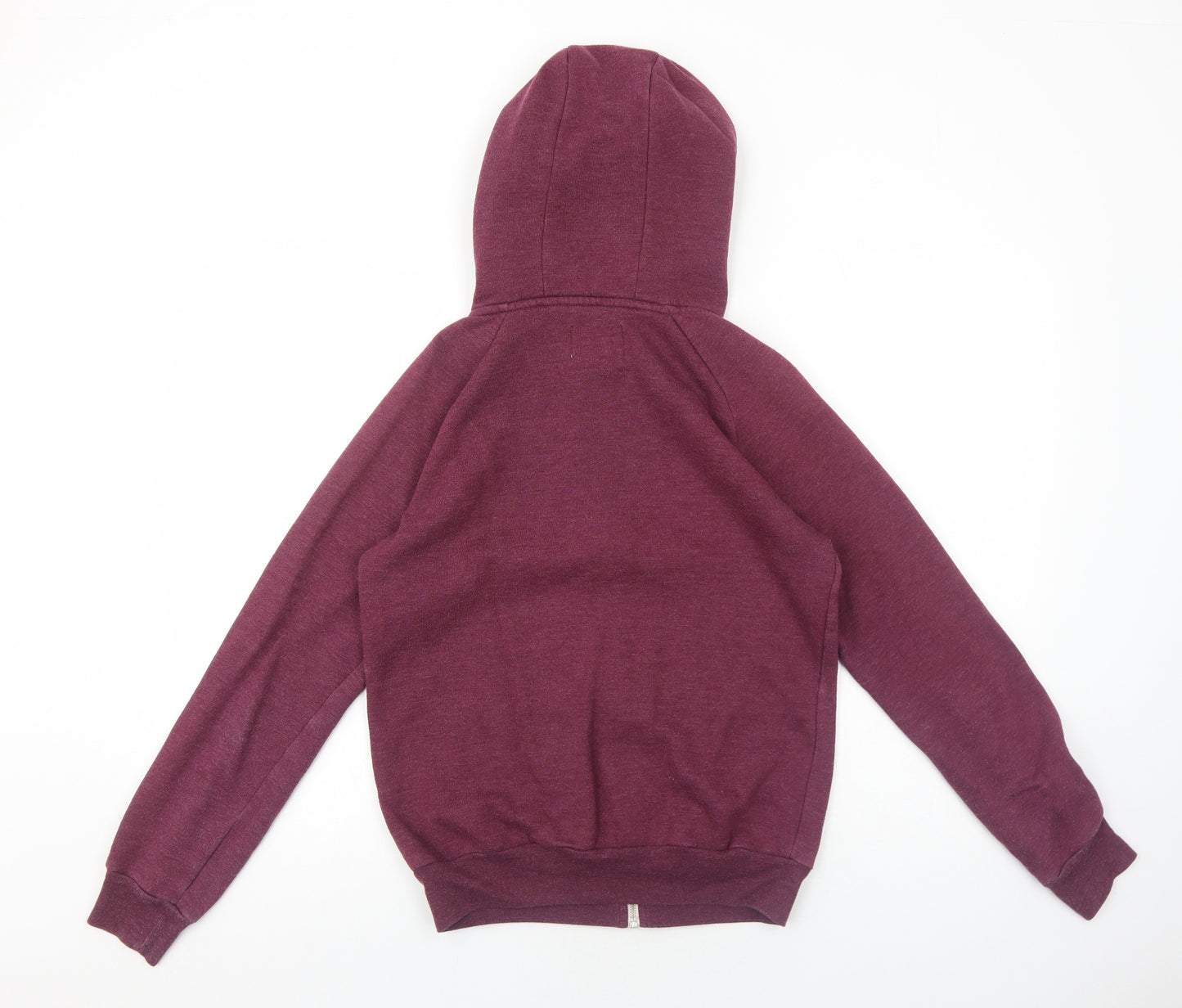 Cedar Wood State Mens Purple Cotton Full Zip Hoodie Size XS