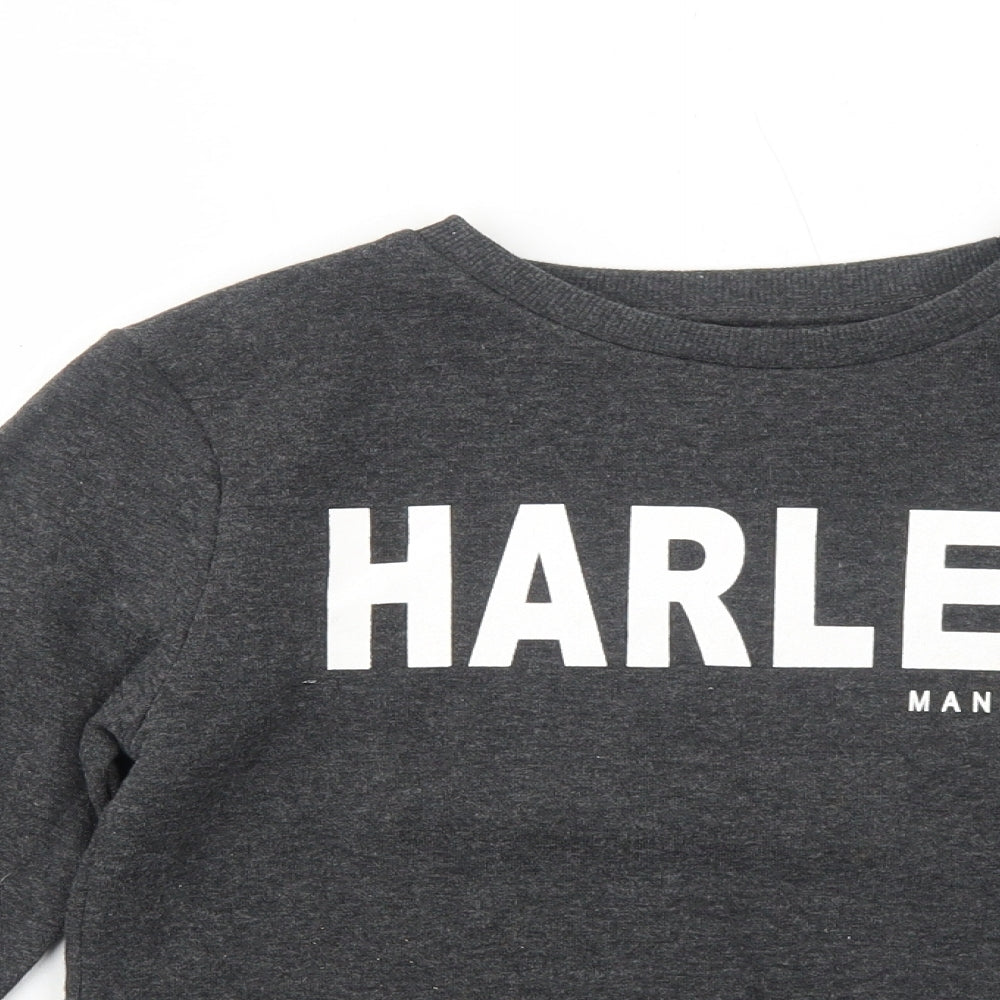 Primark Boys Grey Cotton Pullover Sweatshirt Size 9-10 Years Pullover - Harlem